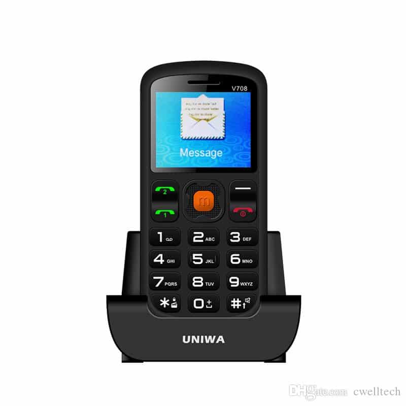 Best Cheap Senior Cell Phone With CE/RoHS UNIWA V708 1.77 Inch TFT ...