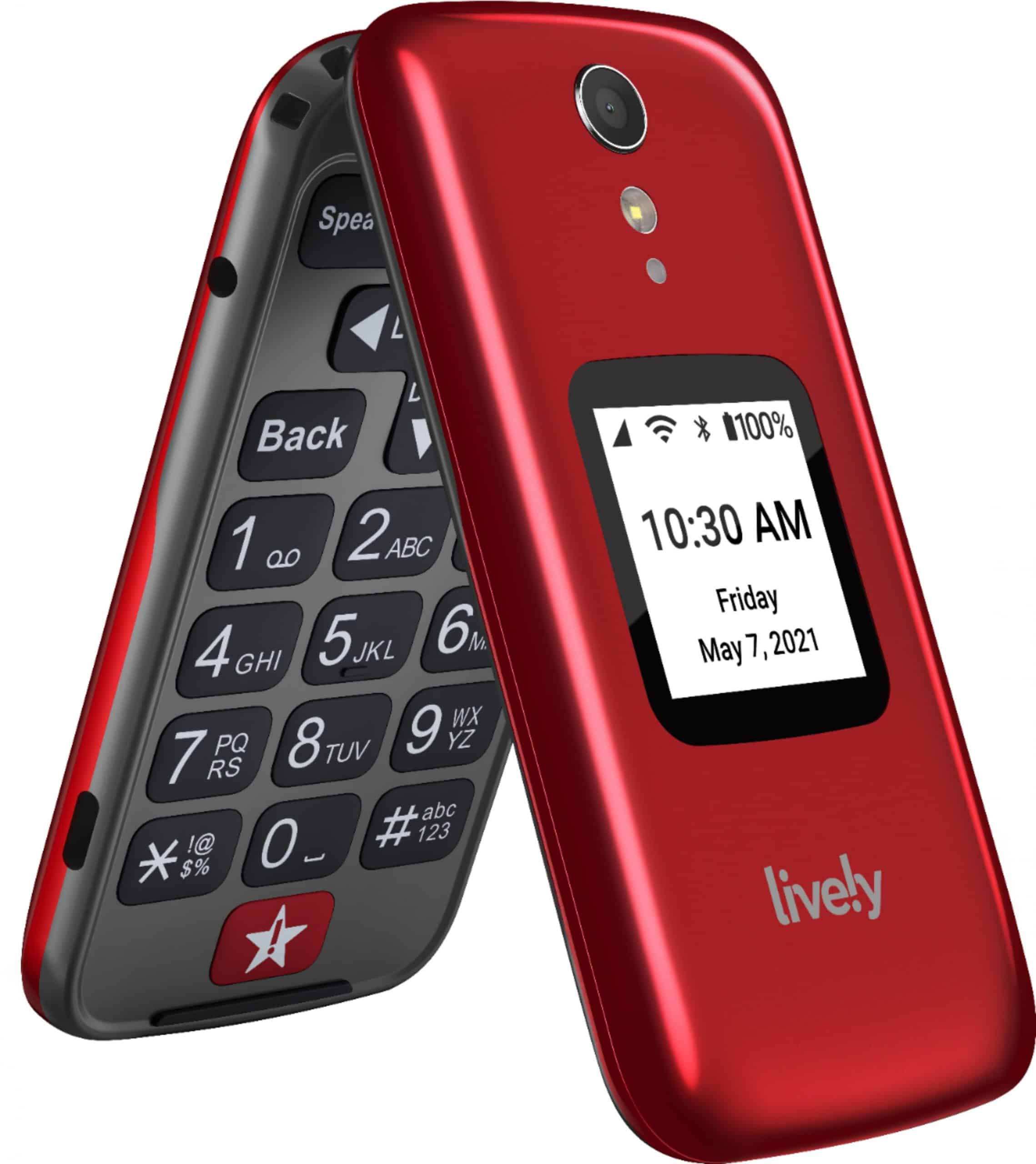 Customer Reviews: GreatCall  Lively Flip Cell Phone for Seniors  Red ...