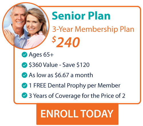 Save 50% with the Dental Direct Senior Dental Plan