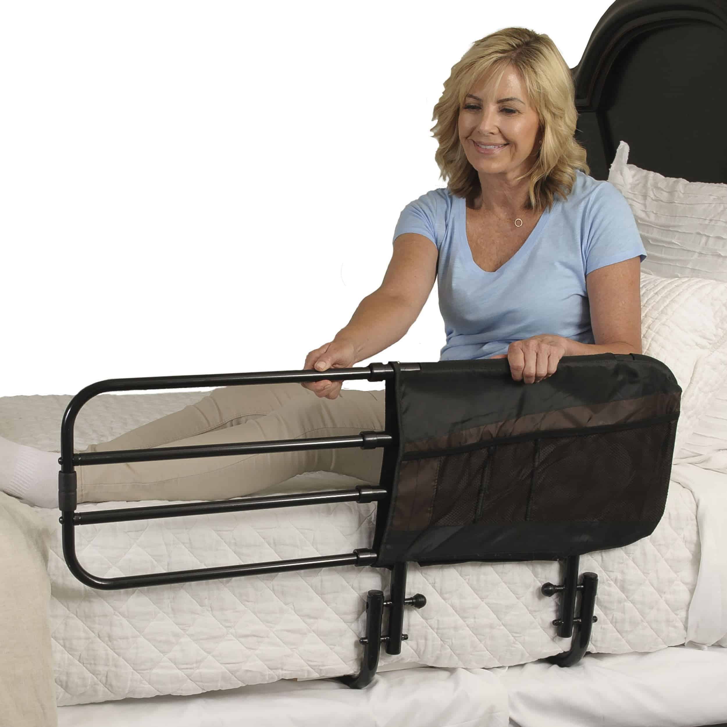 Stander EZ Adjust Bed Rail, Adjustable Adult Bed Rail and Elderly Bed ...