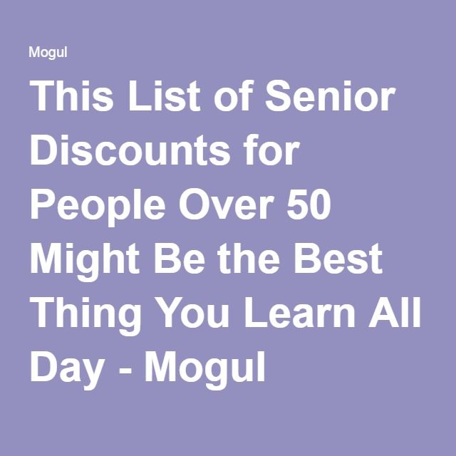 This List of Senior Discounts for People Over 50 Might Be the Best ...