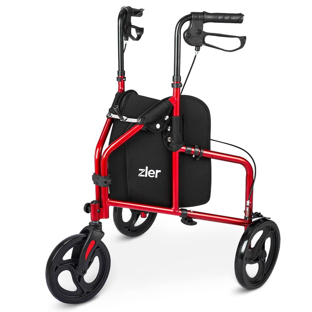 Zler 3 Wheel Walker for Seniors, Lightweight Aluminum Folding 8